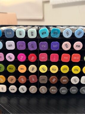 Spectrum Noir 70 Dual-Sided Alcohol Based Markers- Brights and Neutrals